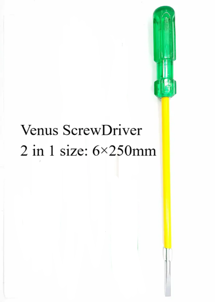 Picture of Venus 2 in1 Reversible Green Handle Combination Screwdriver 6×250mm
