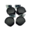 Picture of CHENG TAO Heavy Duty Caster Wheels (Black with lock) 4 pcs, for Kitchen Cabinets, Table, Trolley, Cooler Swivel Furniture Caster (Pack of4)