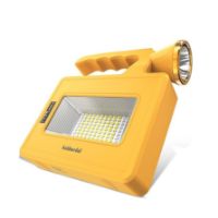 Picture of Goldmedal Trippo 10W LED IP54 Protection Solar Rechargeable Flood with Torch - Cool Daylight (6500K) + Red, Blue | Pack of 1 | Three Modes Lighting | 750 Lumens | Monocrystalline Solar Panel