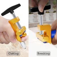 Picture of Hand Glass Cutter Tool, 2 in 1 Manual Glass Tile Cutter Hand Tools Set with 2 Steel Blades for Cutting Breaking Glass, Mirror, Ceramic Tile, Glazed Tile