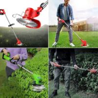 Picture of 12V Cordless Electric Grass Cutter Edge Cutter 180mm Cutting Width Cordless Grass Trimmer  (Automated Feed)