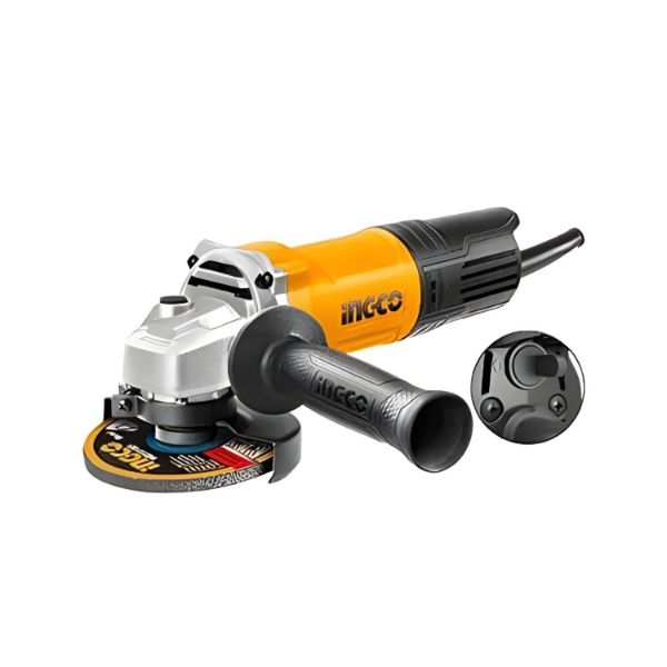 Picture of INGCO Angle Grinder, 100mm | 900W | 11000 RPM Power Grinder, Electric Metal ​Grinder with 1pcs Auxiliary Handle