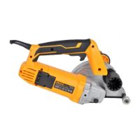 Picture of INGCO WLC15008 1500W Wall Chaser/Slotter/Grooving Machine with 4 Diamond Blades -125mm, Adjustable Cutting depth-29mm Width 30mm Brick Concrete Cutter for Industrial Building Construction (Yellow)
