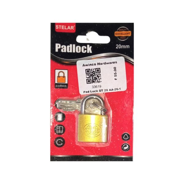 Picture of STELAR Pad Lock 20mm 