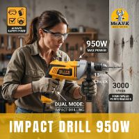 Picture of MR.AVK 950W Impact Drill | High-Performance Electric Drill for Concrete, Wood & Metal | 13mm Chuck